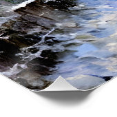 Sneeuwscène bij Argenteuil Perfect Poster (Hoek)