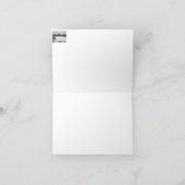 Sneeuwscène boslandschap voor Kerstmis Feestdagen Kaart (Binnen)