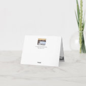 Sneeuwscène boslandschap voor Kerstmis Feestdagen Kaart (Achterkant)