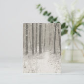 sneeuwscène briefkaart (Staand voorkant)