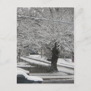 sneeuwscène briefkaart