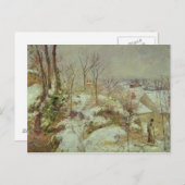 sneeuwscène briefkaart (Voorkant / Achterkant)