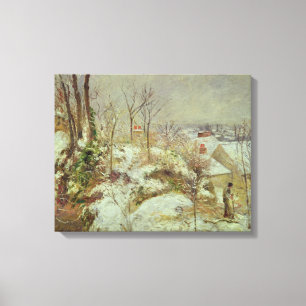 sneeuwscène canvas afdruk