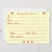 Sneeuwscène Fotografie Kerstmis Party Uitnodiging (Achterkant)