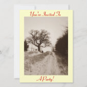 Sneeuwscène Fotografie Kerstmis Party Uitnodiging (Voorkant)