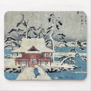 Sneeuwscène in de vijver van Inokashira door And Muismat