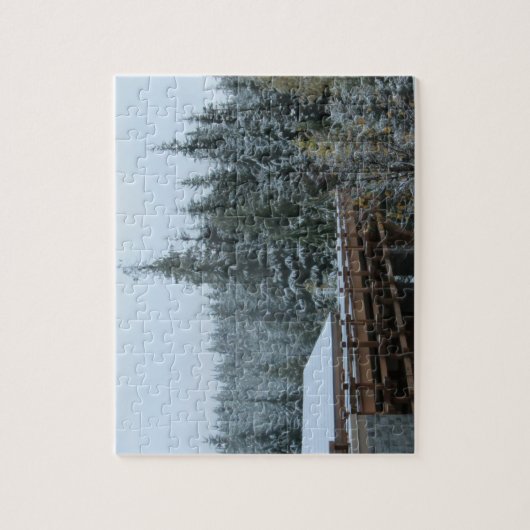 Sneeuwscène in Whistler Legpuzzel (Verticaal)