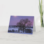 Sneeuwscène Kerstkaart Feestdagen Kaart (Achterkant)