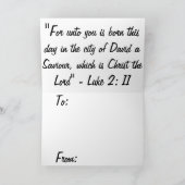 Sneeuwscène Kerstmis Kaart (Binnen)