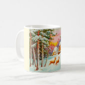 sneeuwscène koffiemok (Voorkant links)