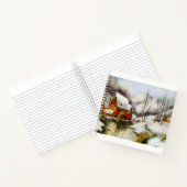 Sneeuwscène kunst notitieboek (Binnen)