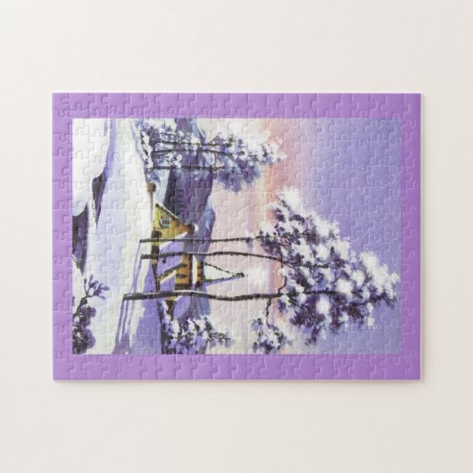  sneeuwscène legpuzzel (Horizontaal)