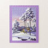  sneeuwscène legpuzzel (Verticaal)