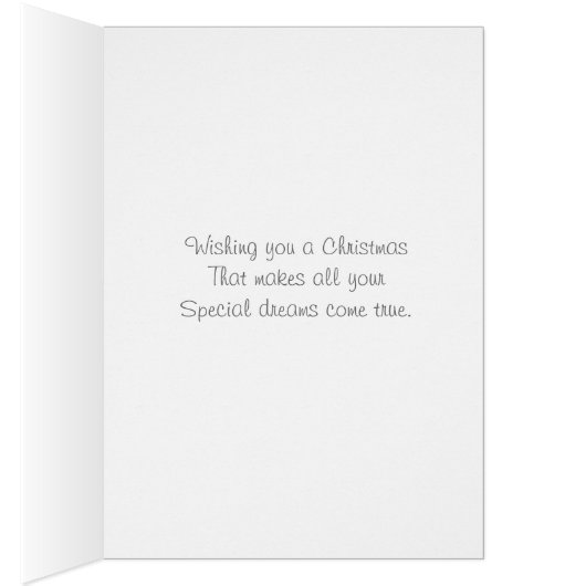 sneeuwscène met een grappige carol zanger op kerst (Binnen (Rechts))