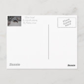 sneeuwscène met een schattige bruine hond op kerst briefkaart (Achterkant)