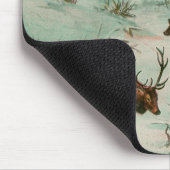 sneeuwscène met hert muismat (Hoek)