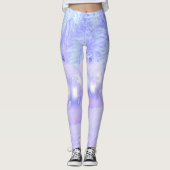 Sneeuwscène met Ornamenten en Blue Tint Snow Leggings (Voorkant)