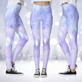 Sneeuwscène met Ornamenten en Blue Tint Snow Leggings