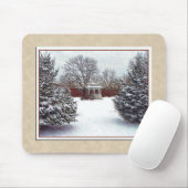 Sneeuwscene Mousepad Muismat (Met muis)