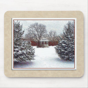 Sneeuwscene Mousepad Muismat