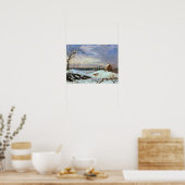 Sneeuwscène, New England Poster (Keuken)