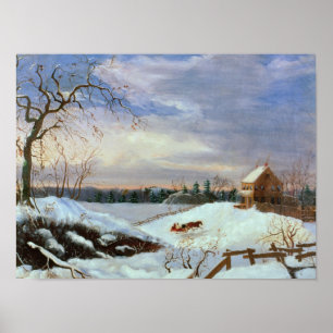 Sneeuwscène, New England Poster