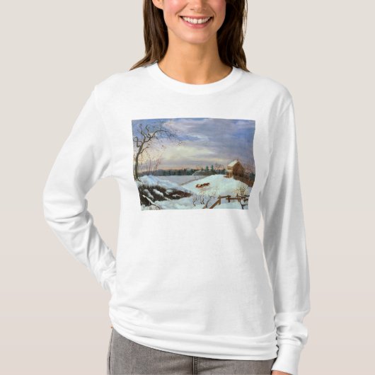 Sneeuwscène, New England T-shirt (Voorkant)