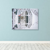 Sneeuwscène op Canvas Afdruk (Insitu (Houten vloer))