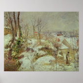 sneeuwscène poster (Voorkant)