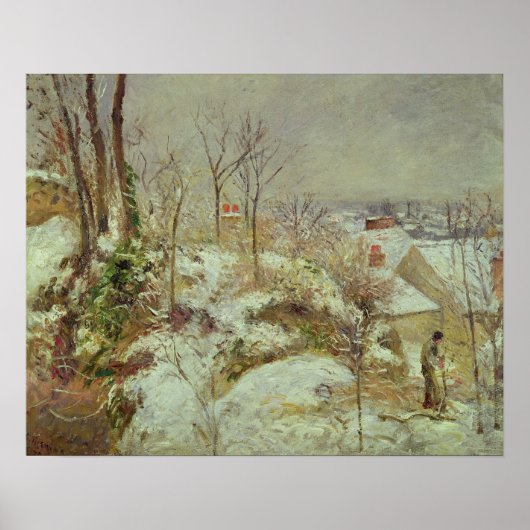 sneeuwscène poster (Voorkant)