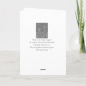 sneeuwscène rond kerst feestdagen kaart (Achterkant)