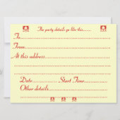 sneeuwscène rond kerst kaart (Achterkant)