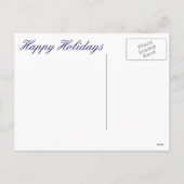 Sneeuwscène uit de bergen feestdagenkaart (Achterkant)