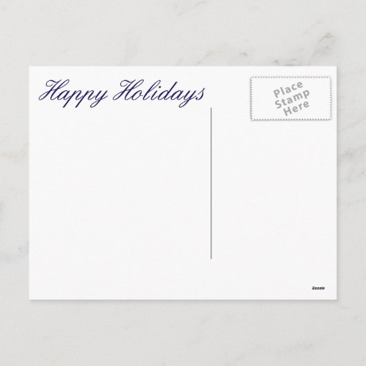 Sneeuwscène uit de bergen feestdagenkaart (Achterkant)