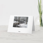 sneeuwscène uit het Peak District Feestdagen Kaart (Achterkant)