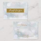 Sneeuwscène voor vakantiebedrijf kortingskaartje (Voorkant / Achterkant)