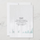 Sneeuwscene Vrijgezellenfeest Winter Weddenschap Kaart (Achterkant)