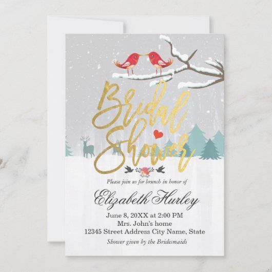 Sneeuwscene Vrijgezellenfeest Winter Weddenschap Kaart (Voorkant)