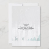 Sneeuwscene Vrijgezellenfeest Winter Weddenschap Kaart (Achterkant)