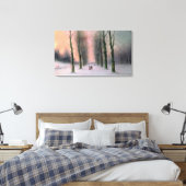 Sneeuwscène-Wanstead Park Canvas Afdruk (Insitu (Slaapkamer))