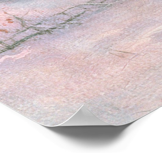 Sneeuwscène-Wanstead Park Poster (Hoek)