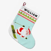 Sneeuwschaatsen Grote Kerstsok (Voorkant (Hangend))