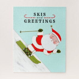 sneeuwschaatsen skiër vakantie cadeaus legpuzzel