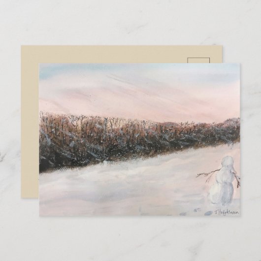 SNEEUWSCHAPEN POSTKAART (Voorkant / Achterkant)