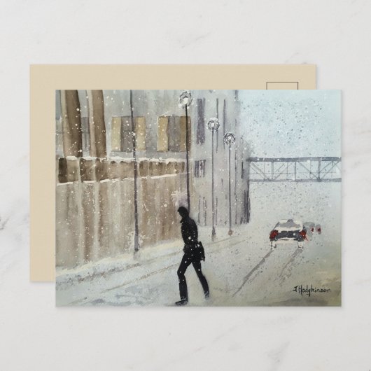 SNEEUWSCHAPEN POSTKAART (Voorkant / Achterkant)