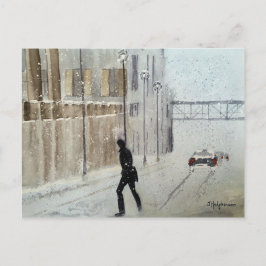 SNEEUWSCHAPEN POSTKAART