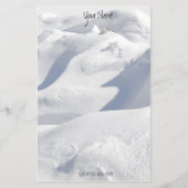 Sneeuwschijven en schaduwfoto's op maat briefpapier (Voorkant)