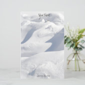 Sneeuwschijven en schaduwfoto's op maat briefpapier (Staand voorkant)
