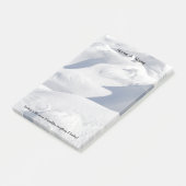 Sneeuwschijven en schaduwfoto's post-it® notes (Schuin)