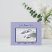 Sneeuwschijven over Rocks Schilderachtig Beauty Fo Briefkaart (Staand voorkant)